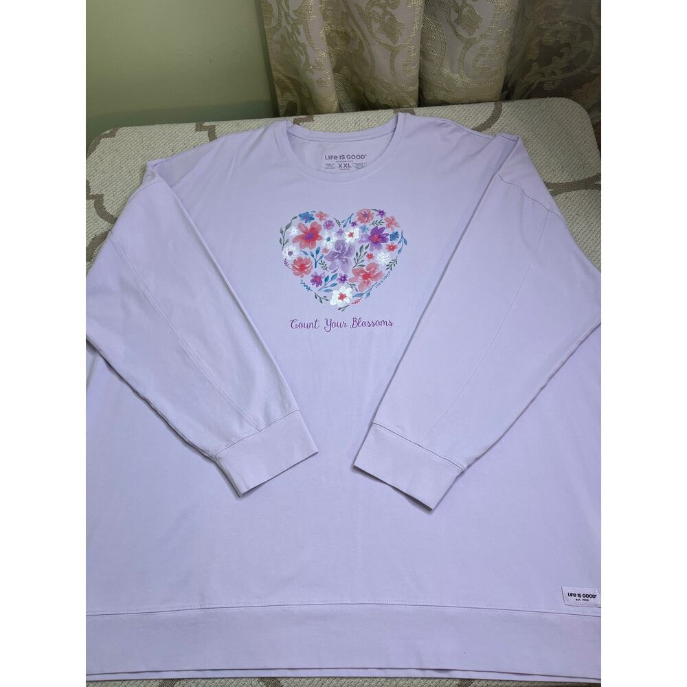 Life is Good Crusher Flex ‘count your blessings’ long sleeve sweatshirt,size XXL - Picture 8 of 10